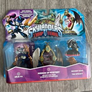 Skylanders Trap Team Mirror of Mystery Level Pack Deja Vu Tiki Speaky Rocket Ram